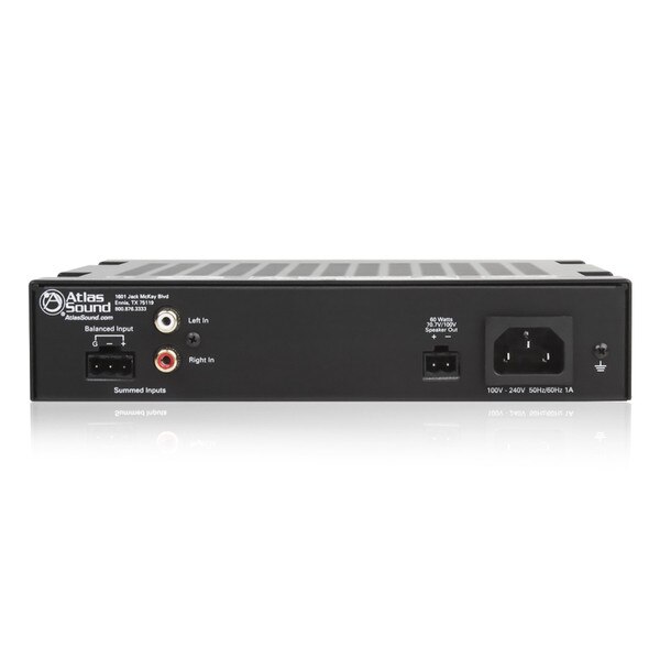 Main product image for AtlasIED PA60G Single Channel 60 Watt Power Amplifier with Global Power Supply242-9648